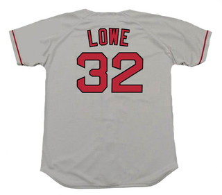 DEREK LOWE Boston Red Sox 2004 Majestic Throwback Away Baseball Jersey
