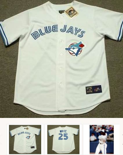 DEVON WHITE Toronto Blue Jays 1993 Majestic Throwback Home Baseball Jersey