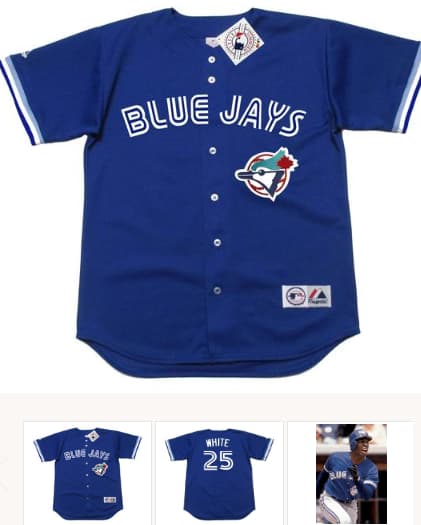 DEVON WHITE Toronto Blue Jays 1994 Majestic Throwback Baseball Jersey