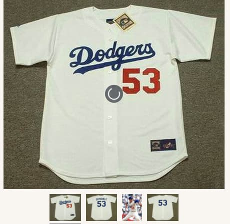 DON DRYSDALE Los Angeles Dodgers 1960's Majestic Throwback Baseball Jersey