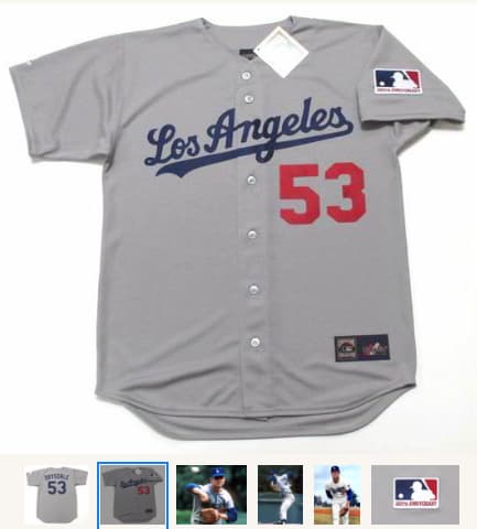 DON DRYSDALE Los Angeles Dodgers 1969 Away Majestic Throwback Baseball Jersey