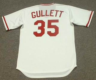 DON GULLETT Cincinnati Reds 1975 Majestic Cooperstown Home Baseball Jersey