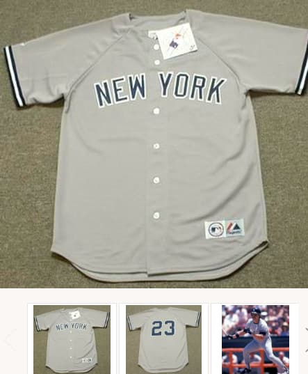 DON MATTINGLY New York Yankees 1985 Majestic Throwback Away Baseball Jersey