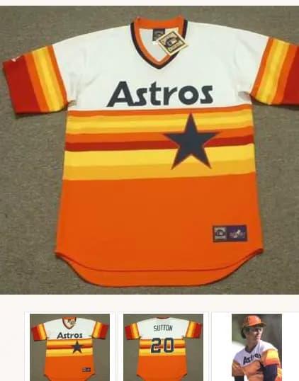 DON SUTTON Houston Astros 1981 Majestic Cooperstown Throwback Baseball Jersey