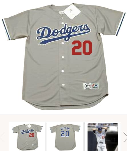 DON SUTTON Los Angeles Dodgers 1978 Majestic Throwback Away Baseball Jersey