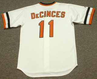 DOUG DeCINCES Baltimore Orioles 1979 Majestic Throwback Home Baseball Jersey