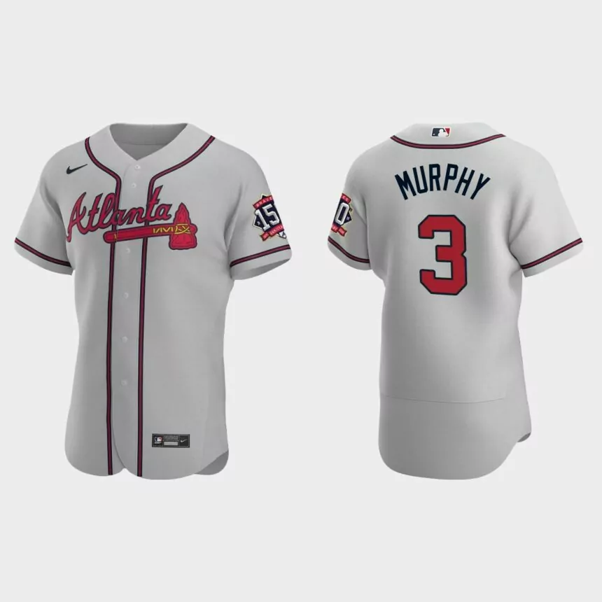 Dale Murphy Atlanta Braves 150th Anniversary World Series Jersey – Gray