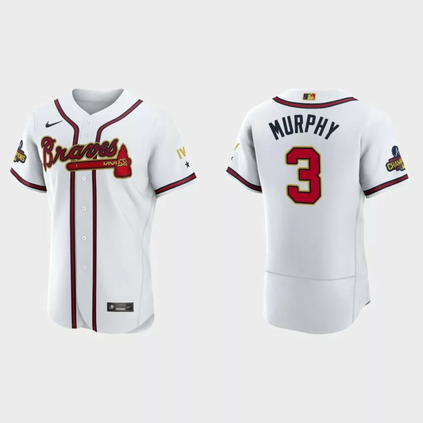 Dale Murphy Atlanta Braves 2022 Gold Program White Authentic Jersey