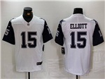 Dallas Cowboys #15 Ezekiel Elliott Alternate White Vapor Limited Jersey