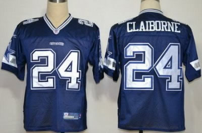 Dallas Cowboys #24 Morris Claiborne Blue NFL Jerseys