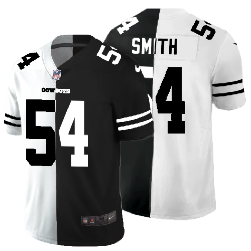 Dallas Cowboys #54 Jaylon Smith Men's Black V White Peace Split Nike Vapor Untouchable Limited NFL Jersey