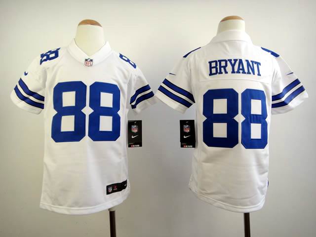 Dallas Cowboys 88# Dez Bryant Game White Youth cheap Nike football Stitched Jersey