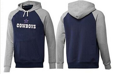 Dallas Cowboys Authentic Logo Pullover Hoodie Dark Blue & Grey
