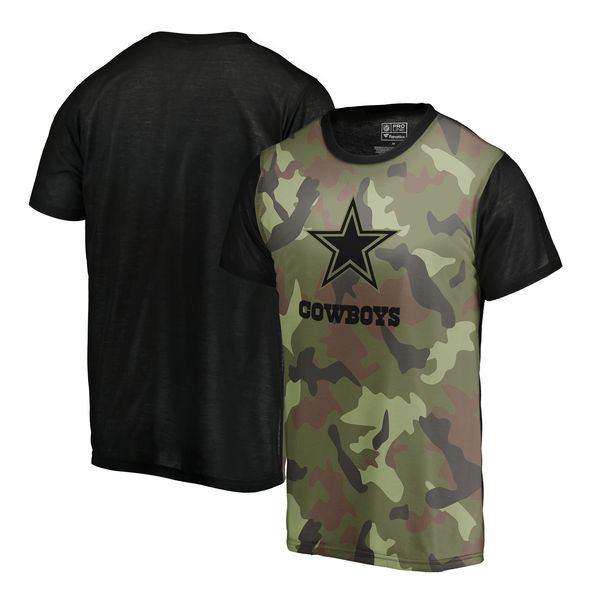 Dallas Cowboys Camo NFL Pro Line By Fanatics Branded Blast Sublimated T Shirt