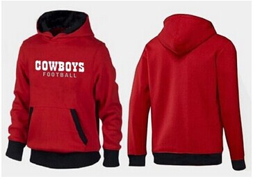 Dallas Cowboys English Version Pullover Hoodie Red & Black