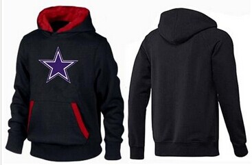 Dallas Cowboys Logo Pullover Hoodie Black & Red
