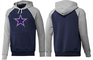 Dallas Cowboys Logo Pullover Hoodie Dark Blue & Grey