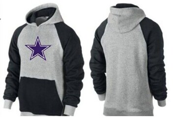 Dallas Cowboys Logo Pullover Hoodie Grey & Blue