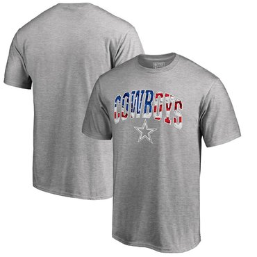 Dallas Cowboys Pro Line By Fanatics Branded Banner Wave T-Shirt Heathered Gray