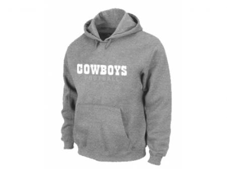 Dallas Cowboys font Pullover Hoodie Grey