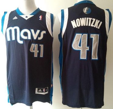 Dallas Mavericks #41 Dirk Nowitzki Stitched NBA Blue Jersey