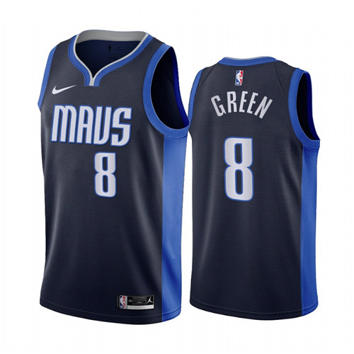 Dallas Mavericks #8 Josh Green Navy NBA Swingman 2020-21 Earned Edition Jersey