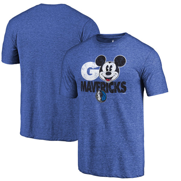 Dallas Mavericks Fanatics Branded Royal Disney Rally Cry Tri-Blend T-Shirt