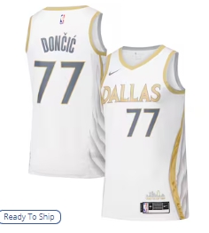 Dallas Mavericks Nike Swingman Player Jersey - City Edition - White