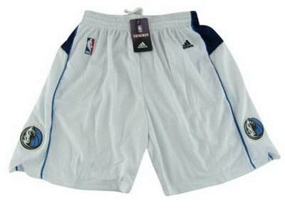Dallas Mavericks White Mesh Swingman Nba Shorts