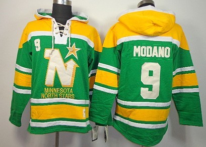 Dallas Stars #9 Mike Modano Green Old Time Hockey hoodies Stitched