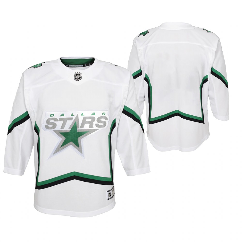 Dallas Stars 2021 Reverse Retro White Youth Jersey Premier