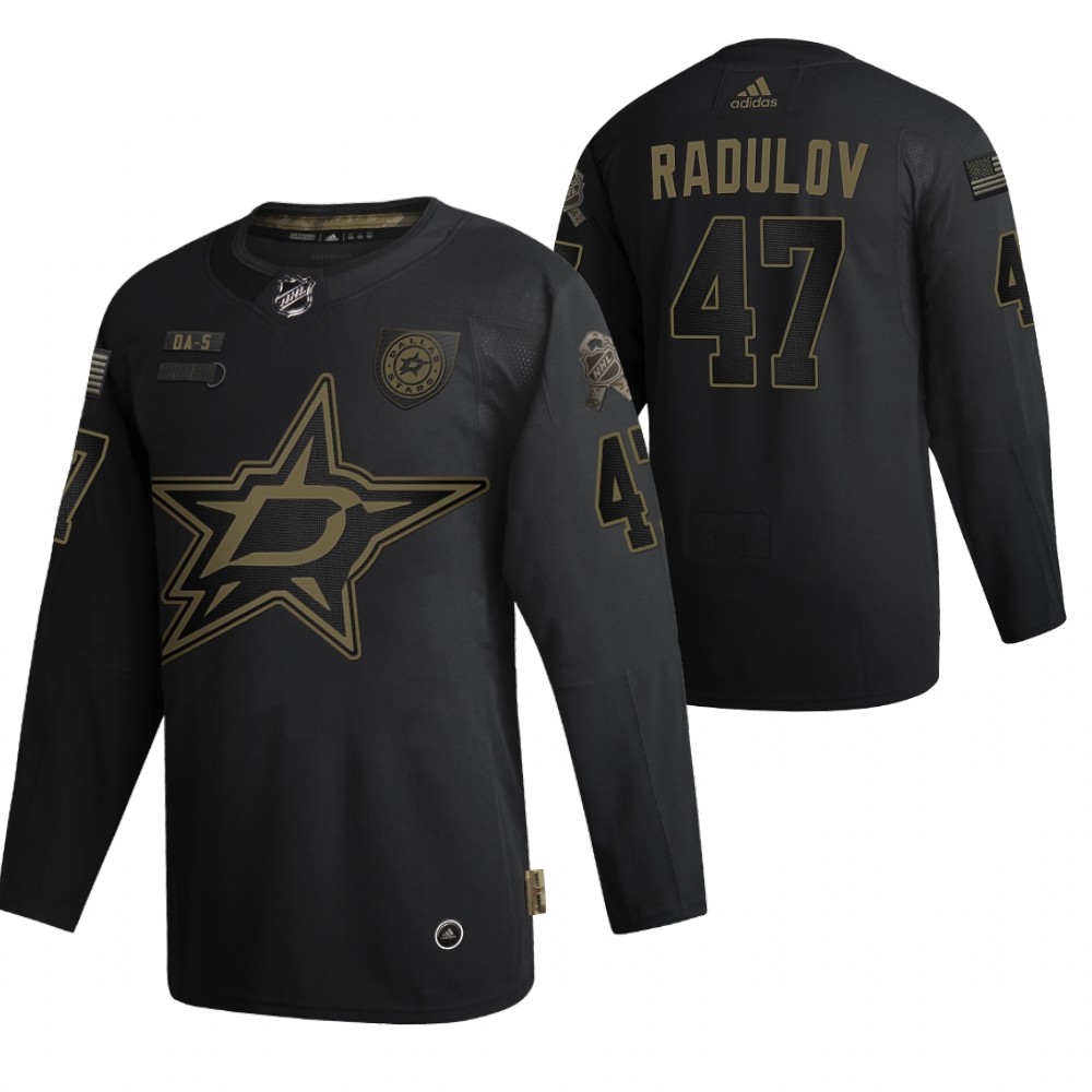 Dallas Stars Alexander Radulov Black 2020 Salute To Service Authentic Jersey