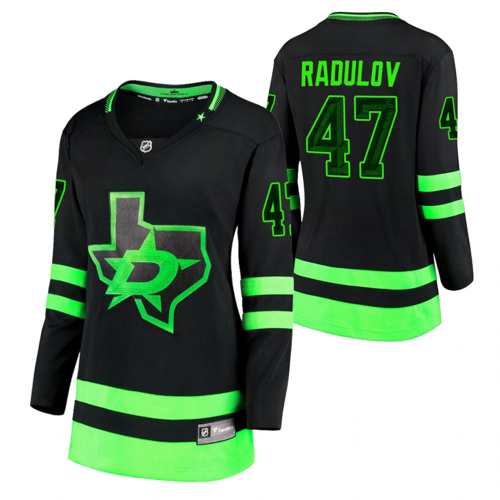 Dallas Stars Alexander Radulov Women Black 2020-21 Alternate Jersey