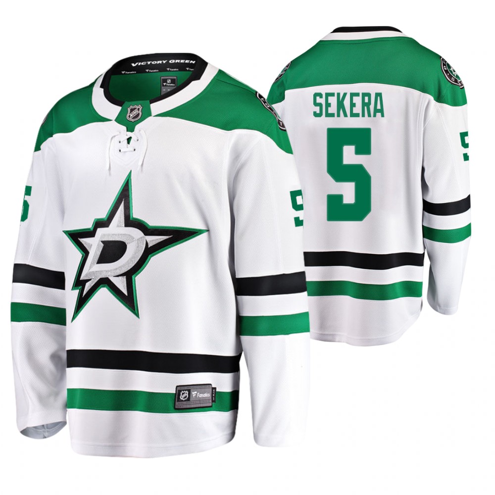 Dallas Stars Andrej Sekera Men's Away Breakaway Player Fanatics Branded Jersey