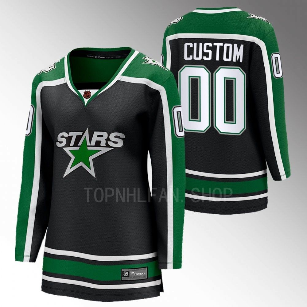 Dallas Stars Custom Women Black 2022 Special Edition 2.0 Jersey