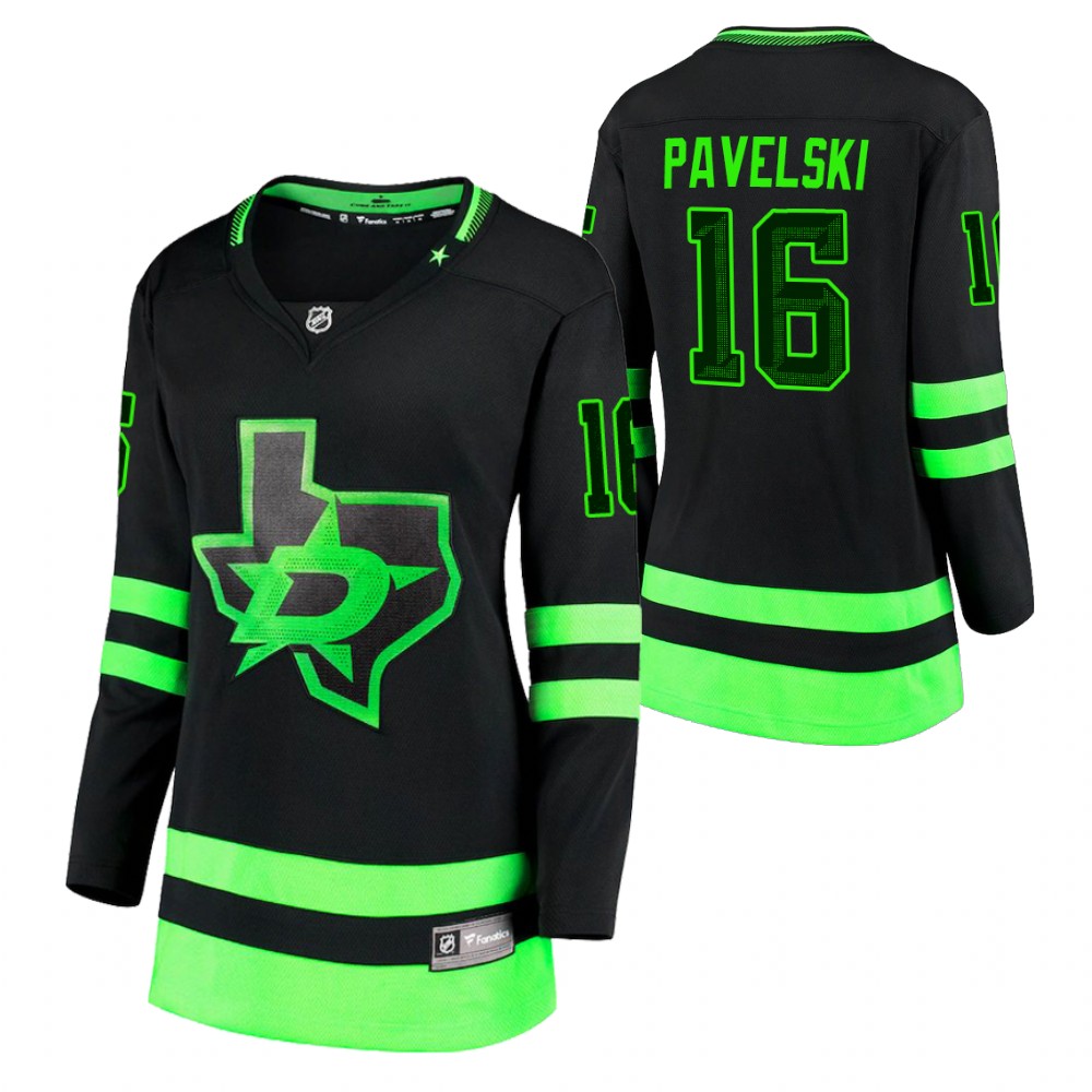 Dallas Stars Joe Pavelski Women Black 2020-21 Alternate Jersey