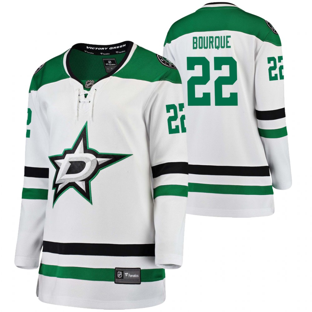 Dallas Stars Mavrik Bourque Women White 2020 NHL Draft Jersey