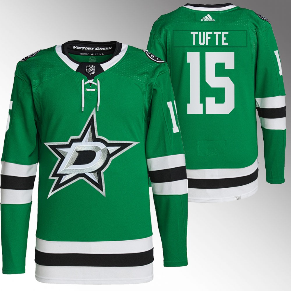Dallas Stars Riley Tufte Green Primegreen Authentic Home Jersey