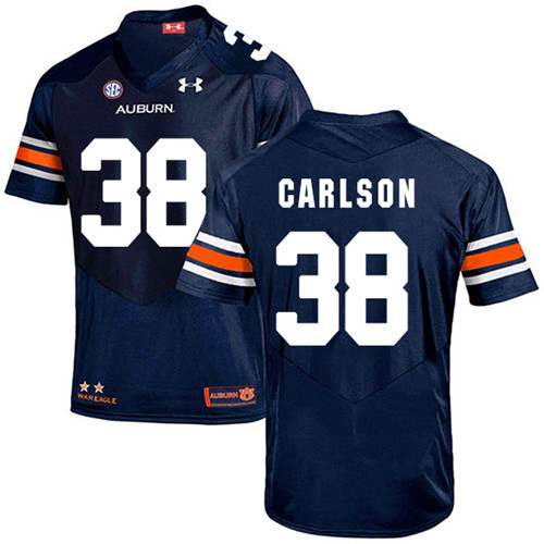 Daniel Carlson Auburn Tigers Men's Jersey - #38 NCAA Navy Blue Stitched Authentic