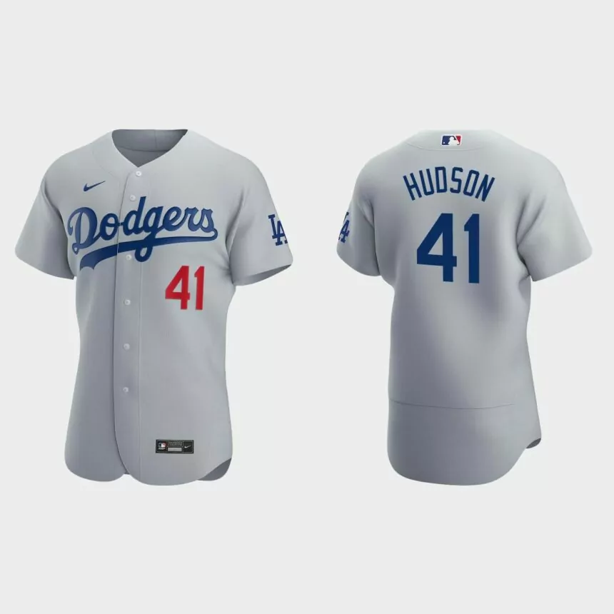 Daniel Hudson Los Angeles Dodgers Authentic Alternate Jersey – Gray