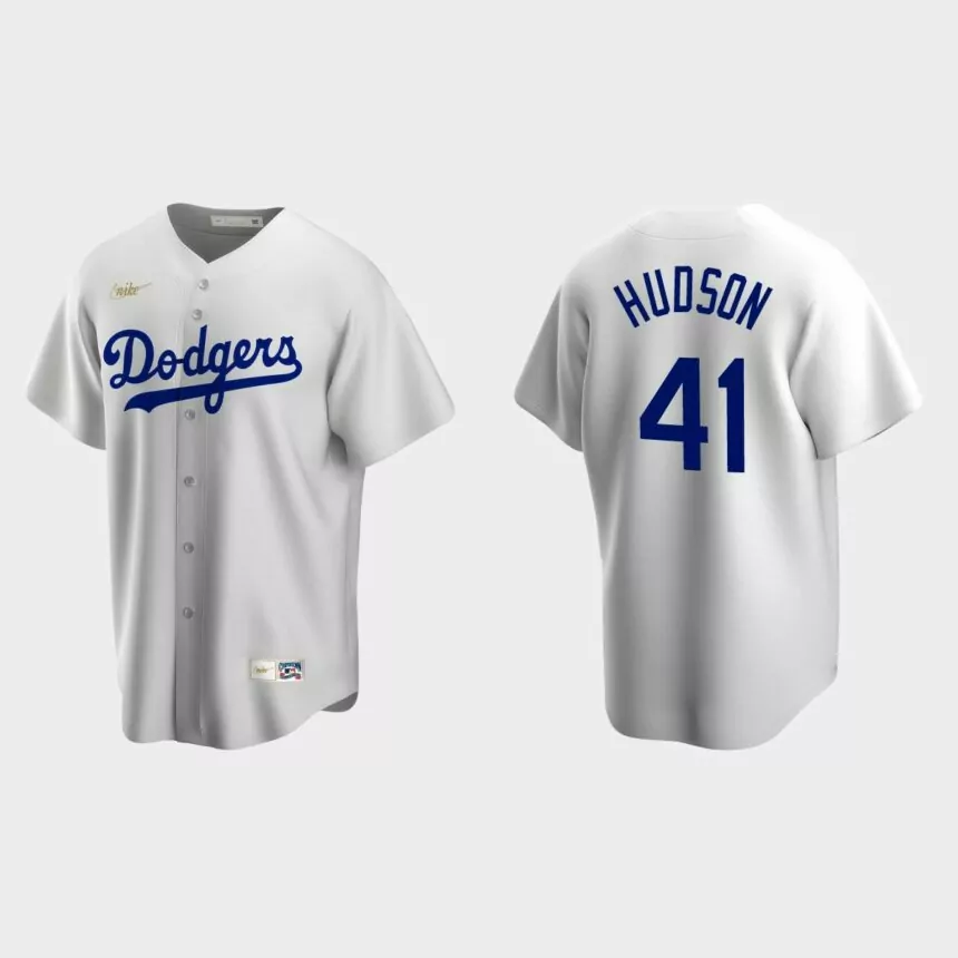 Daniel Hudson Los Angeles Dodgers Cooperstown Collection Home Jersey – White
