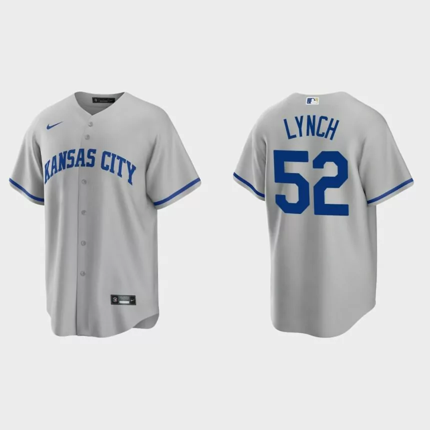 Daniel Lynch Kansas City Royals Replica Road Jersey – Gray