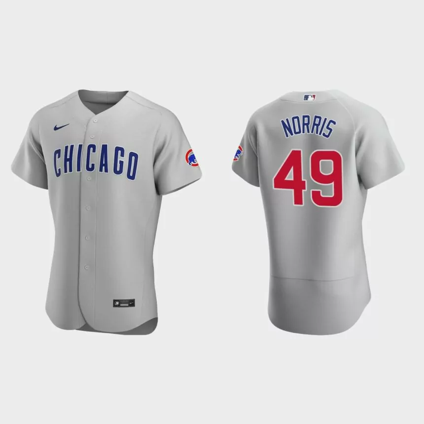 Daniel Norris Chicago Cubs Authentic Road Jersey – Gray