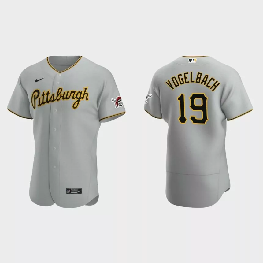 Daniel Vogelbach Pittsburgh Pirates Authentic Road Jersey – Gray