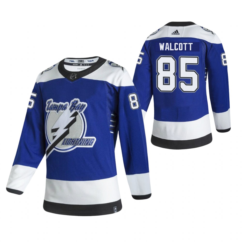 Daniel Walcott Tampa Bay Lightning Reverse Retro Blue Men's Jersey Authentic