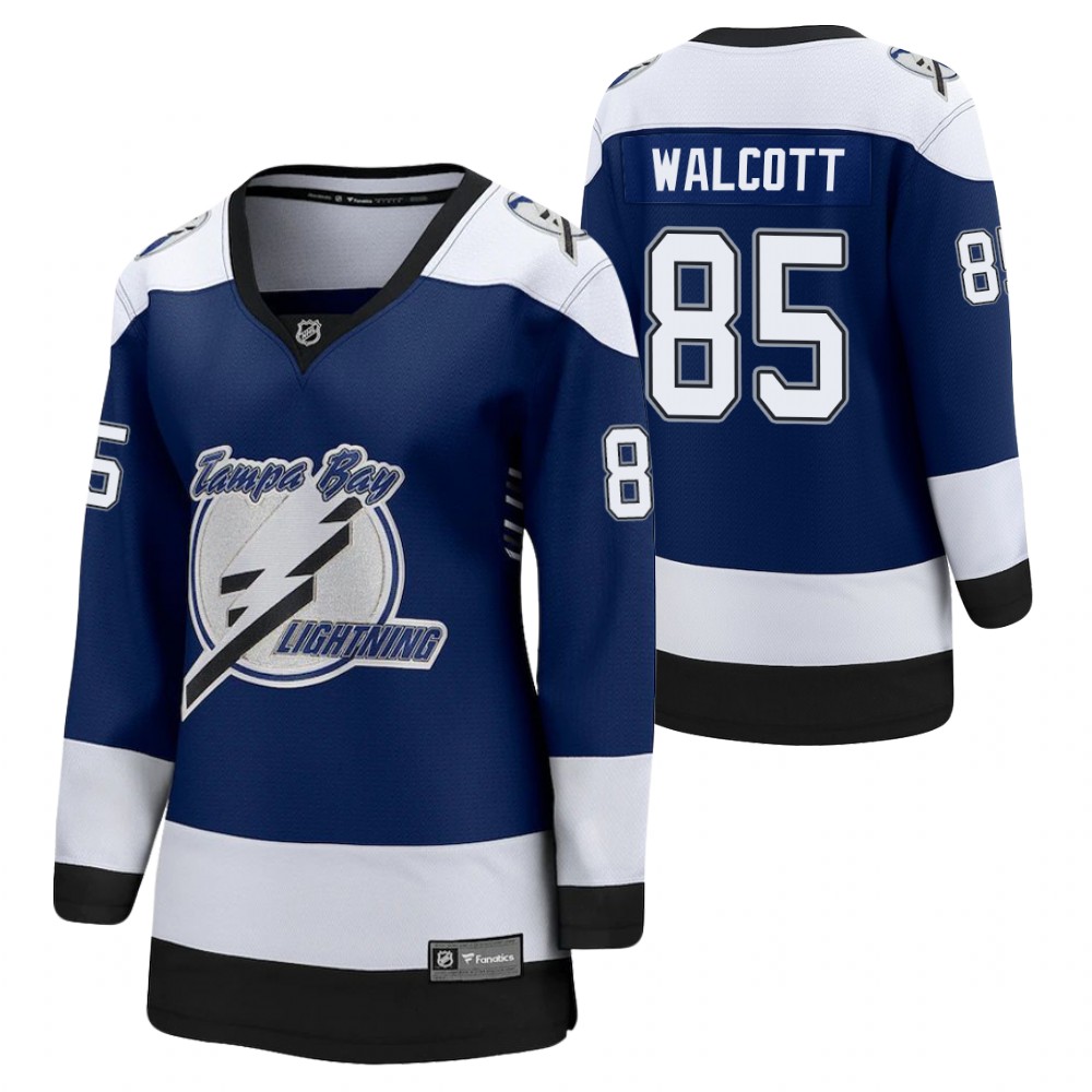 Daniel Walcott Tampa Bay Lightning Reverse Retro Blue Women Jersey