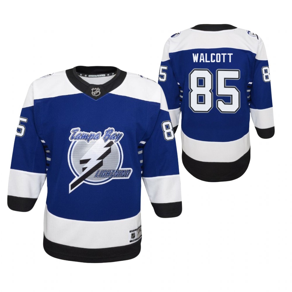 Daniel Walcott Tampa Bay Lightning Reverse Retro Blue Youth Jersey