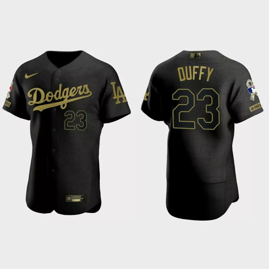 Danny Duffy Los Angeles Dodgers 2021 Salute to Service Jersey – All Black