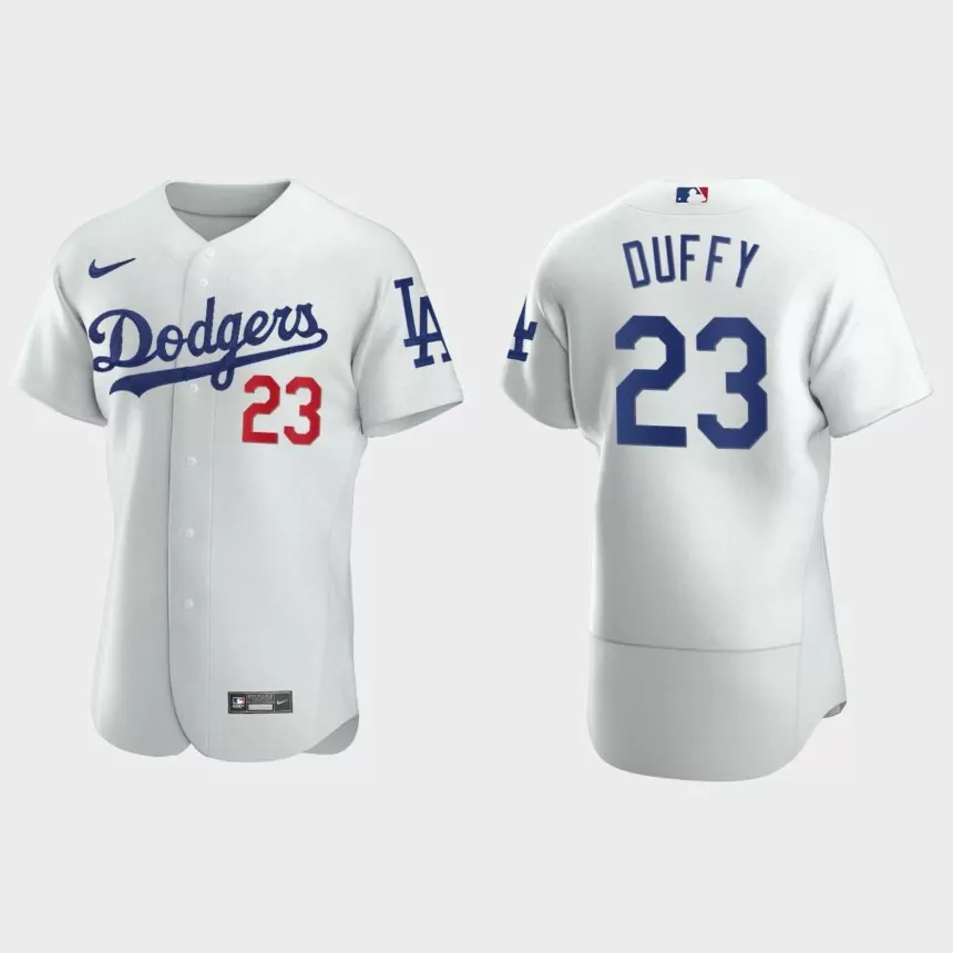 Danny Duffy Los Angeles Dodgers Authentic Home Jersey – White