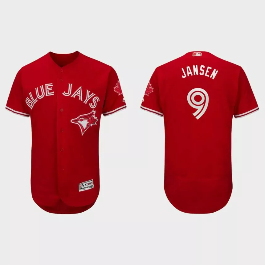 Danny Jansen Toronto Blue Jays Canada Day Flex Base Jersey – Scarlet